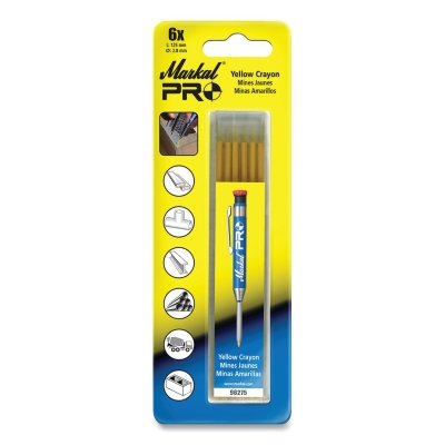 PRO YELLOW CRAYON REFILLS (CA/12 PKS/6)
